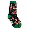 Disney Holiday Socks For Women - Nordic Winter With Ornament - Black -Hats Sales 1a964c463861345