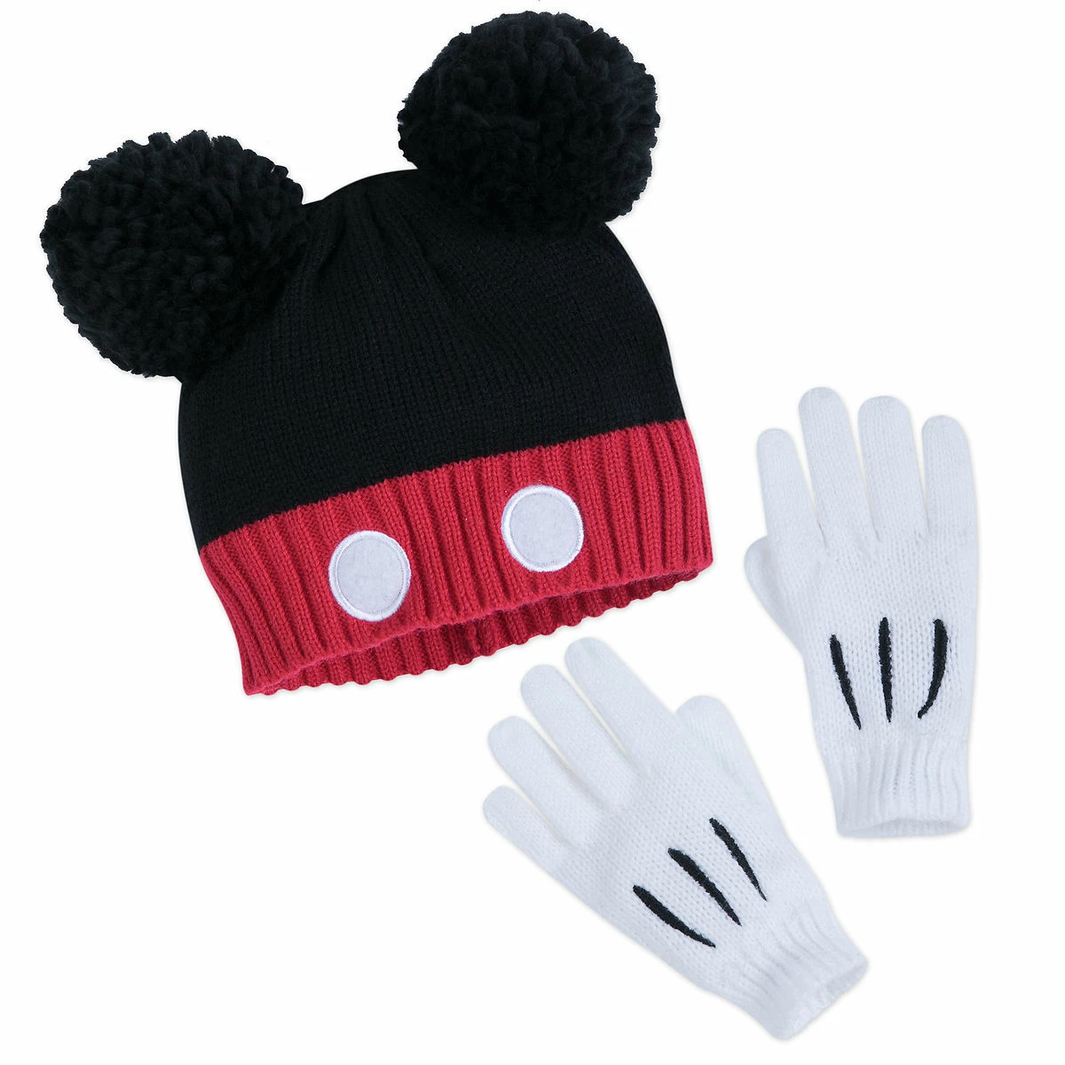 Disney Hat And Glove Set - Mickey Mouse Signature - Youth 3 Disney Hat And Glove Set - Mickey Mouse Signature - Youth