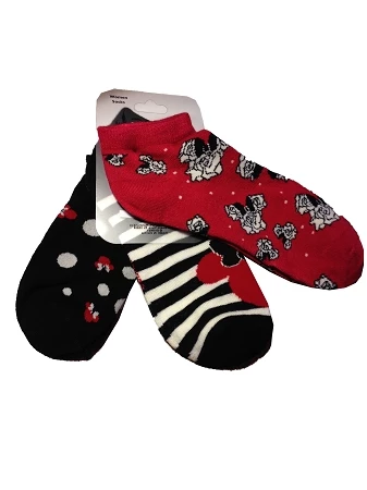 Disney Socks For Women - Minnie Mouse - Walt Disney World - 3 Pack 3 Disney Socks For Women - Minnie Mouse - Walt Disney World - 3 Pack