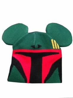Disney Hat - Beanie Hat - Boba Fett With Mickey Ears - Youth