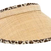 Disney Sun Visor Hat - Animal Print Trim - Straw -Hats Sales 2015 10 08221311