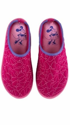 Disney Slippers For Women - Minnie Mouse Bows Quilted