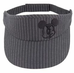 Disney Sun Visor Hat - Mickey Mouse Pinstripe