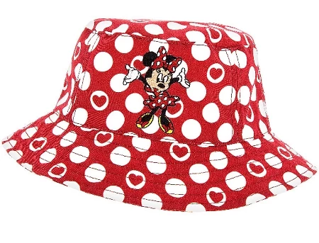 Disney Toddler Bucket Hat - Minnie Dots And Hearts 3 Disney Toddler Bucket Hat - Minnie Dots And Hearts