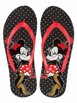 Disney Flip Flops For Women - Minnie Mouse With Hat