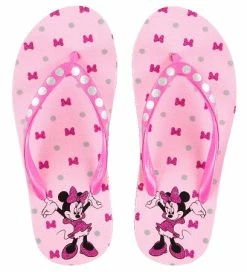 Disney Flip Flips For Girls - Minnie Mouse And Bows - Pink