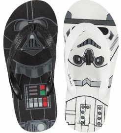 Disney Flip Flops For Boys - Star Wars - Darth Vader And Stormtrooper