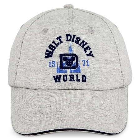 Disney Hat - Baseball Cap - Walt Disney World 1971 Jersey - Gray 3 Disney Hat - Baseball Cap - Walt Disney World 1971 Jersey - Gray