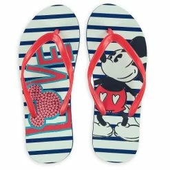 Disney Flip Flops For Women - Mickey Mouse Love