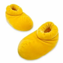 Disney Slippers For ADULTS - Plush Mickey Mouse Shoes - Yellow