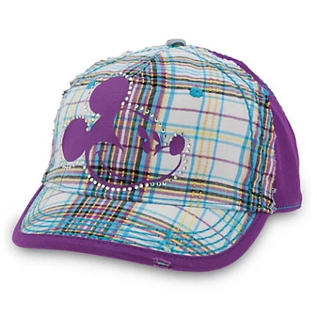 Disney Hat - Baseball Cap - Mickey Mouse Plaid - Purple 3 Disney Hat - Baseball Cap - Mickey Mouse Plaid - Purple