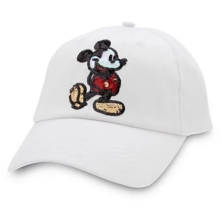 Disney Hat - Baseball Cap - Mickey Mouse Sequined 3 Disney Hat - Baseball Cap - Mickey Mouse Sequined