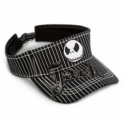 Disney Sun Visor Hat - Jack Skellington - Striped