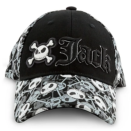Disney Hat - Baseball Cap - Jack Skellington - Raised 3 Disney Hat - Baseball Cap - Jack Skellington - Raised