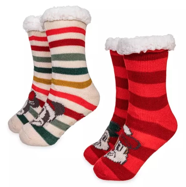 Disney Sock Set For Adults - Christmas Mickey And Friends 3 Disney Sock Set For Adults - Christmas Mickey And Friends