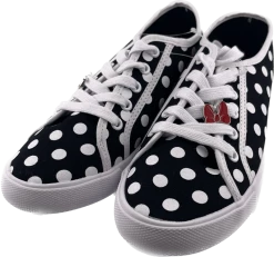 Disney Lace Up Shoes For Women - Minnie Mouse Polka Dots
