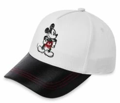 Disney Hat - Baseball Cap - Mickey Mouse Sequined - Black & White