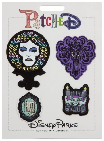 Disney Iron On Patch Set - Patched - Haunted Mansion 3 Disney Iron On Patch Set - Patched - Haunted Mansion
