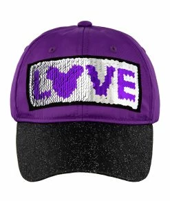 Disney Hat - Baseball Cap - Mickey Mouse LOVE - Purple