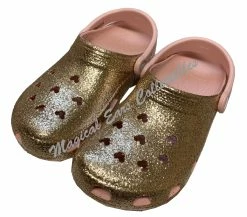 Disney Crocs For Adults - Mickey Mouse - Rose Gold Glitter