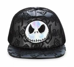 Disney Hat - Baseball Cap - Jack Skellington - Flat Bill - Black