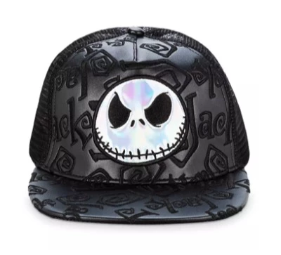 Disney Hat - Baseball Cap - Jack Skellington - Flat Bill - Black 3 Disney Hat - Baseball Cap - Jack Skellington - Flat Bill - Black