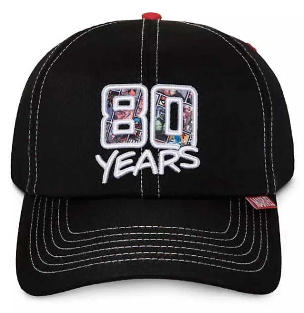 Disney Hat - Baseball Cap - Marvel - 80th Anniversary 3 Disney Hat - Baseball Cap - Marvel - 80th Anniversary