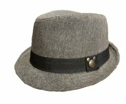 Disney Fedora Hat - Mickey Mouse Face - Black Band