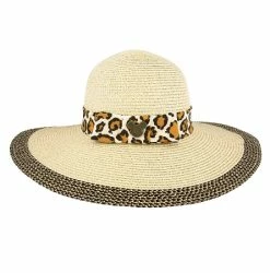 Disney Straw Hat For Women - Animal Kingdom - Animal Print