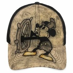 Disney Hat - Baseball Cap - Mickey Mouse Steamboat Willie