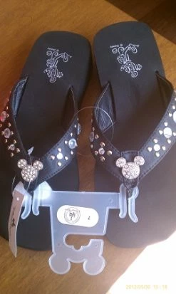 Disney Sandals For Women - Mickey Mouse - Walt Disney World - Black