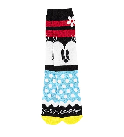 Disney Socks For Women - Minnie Mouse With White Polka Dots 3 Disney Socks For Women - Minnie Mouse With White Polka Dots
