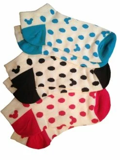 Disney Socks For Women - Mickey Mouse Icon - Disney World - 3 Pk