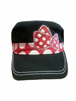 Disney Hat - Baseball Cap - Minnie Mouse Bow With Gems