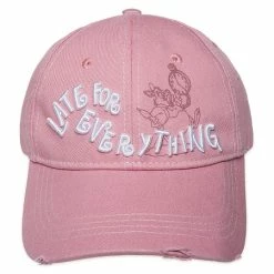 Disney Hat - Baseball Cap - White Rabbit - Late For Everything