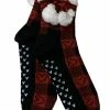Disney Holiday Socks For Adults - Mickey Mouse Icons With Pom Poms -Hats Sales sc102295