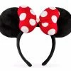 Disney Ears Headband - Minnie Mouse Satin - Polka Dot Bow 1 Disney Ears Headband - Minnie Mouse Satin - Polka Dot Bow -Hats Sales sc12620