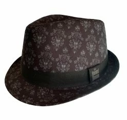 Disney Fedora Hat - Haunted Mansion - Wallpaper - Black