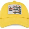 Disney Hat - Baseball Cap - Walt Disney World Logo - Yellow -Hats Sales sc132122