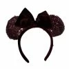 Disney Ears Headband - Minnie Mouse - Velvet Burgundy -Hats Sales sc132132