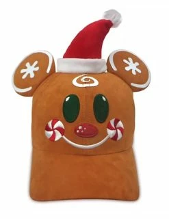 Disney Hat - Baseball Cap - Mickey Gingerbread Man Holiday
