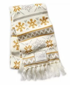 Disney Knit Scarf For Adults - Disney Parks - Silver And Gold
