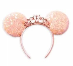 Disney Ears Headband - Minnie Mouse Princess - Coral