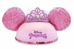 Disney Hat - Ears Hat - Disney Princess With Veil - Sequined