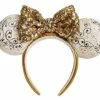 Disney Ears Headband - 50th Anniversary - Gold & White - Light Up -Hats Sales sc15011