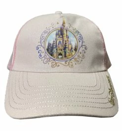 Disney Hat - Baseball Cap - 50th Anniversary - Castle - Pink