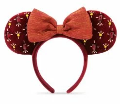 Disney Ears Headband - Holiday Minnie - Cranberry Red