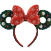 Disney Ears Headband - Minnie Mouse - Holiday Wreath -Hats Sales sc151384
