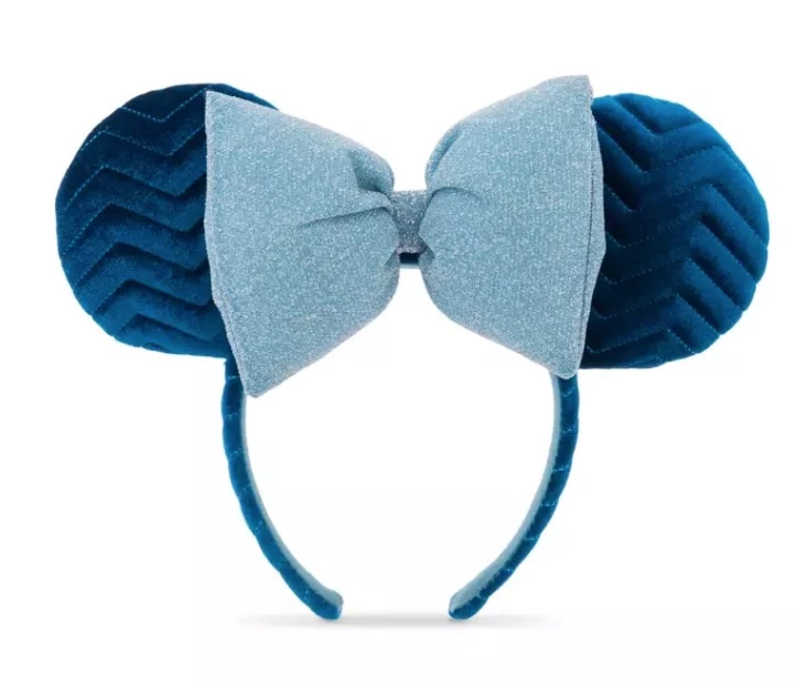 Disney Ears Headband - Minnie Mouse Quilted - Azul 3 Disney Ears Headband - Minnie Mouse Quilted - Azul
