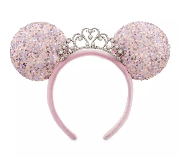 Disney Ears Headband - Princess Minnie With Tiara - Lilac 3 Disney Ears Headband - Princess Minnie With Tiara - Lilac